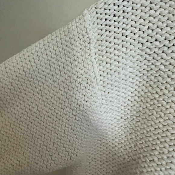 Helmut Lang Deep V Fisherman Knit Dropped Shoulder Cotton Blend Sweater Small - Picture 6 of 11